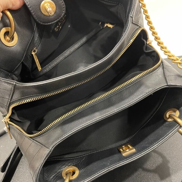 Chanel Chevron Calfskin Python Chic Small Shopping Tote 2-Way Bag (JB1075) - Picture 10 of 16